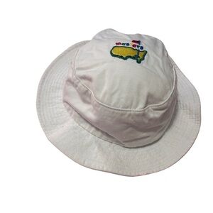 American Needle MASTERS Bucket Hat Child Baby White Cotton Embroidered Logo Golf